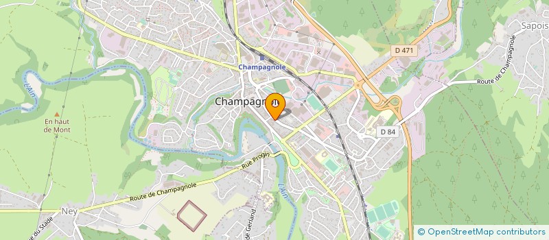 localisation de l'entreprise DEESSE INSTITUT à CHAMPAGNOLE