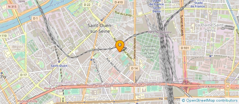 localisation de l'entreprise DEESSE PRODUCTIONS à SAINT-OUEN-SUR-SEINE