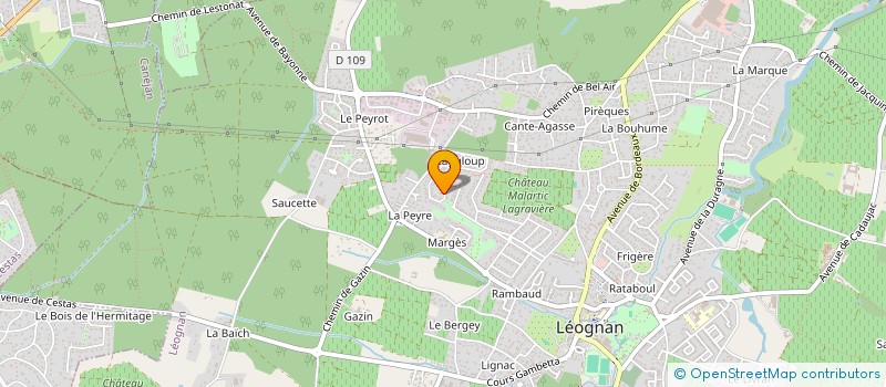 localisation de l'entreprise DEEXIMMO  LEOGNAN