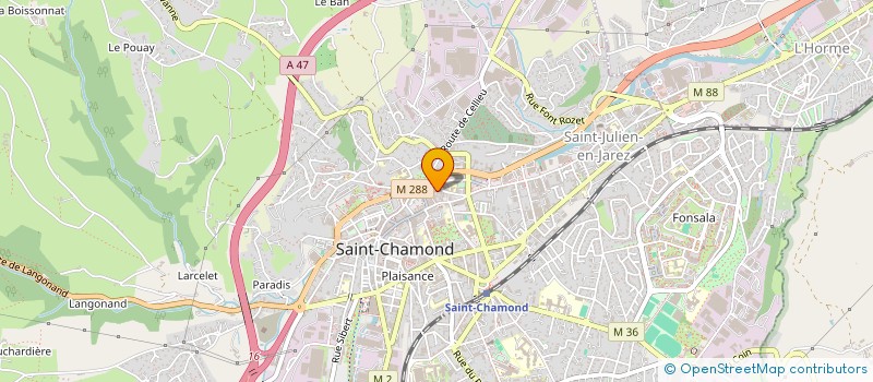 localisation de l'entreprise DEF 42 SARL à SAINT-CHAMOND