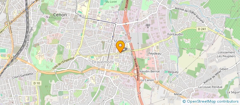localisation de l'entreprise DEF BATIMENT  CENON