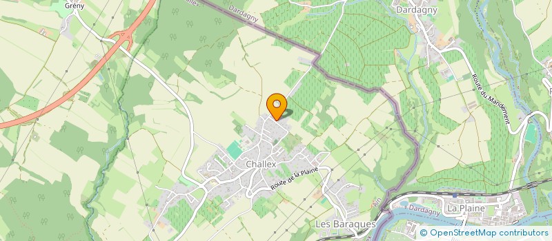 localisation de l'entreprise DEF&CO  CHALLEX