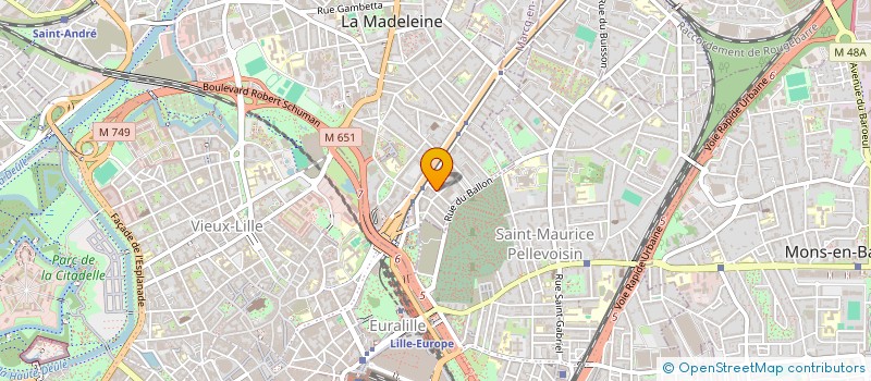 localisation de l'entreprise DEF FINANCE à LA MADELEINE