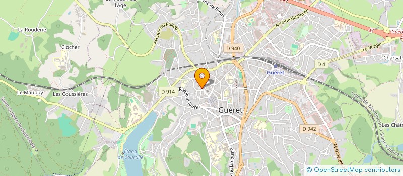 localisation de l'entreprise DEF SOLIDARITE ASSURES SOCIAUX CREUSE  GUERET