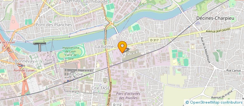 localisation de l'entreprise DEFA  DECINES-CHARPIEU