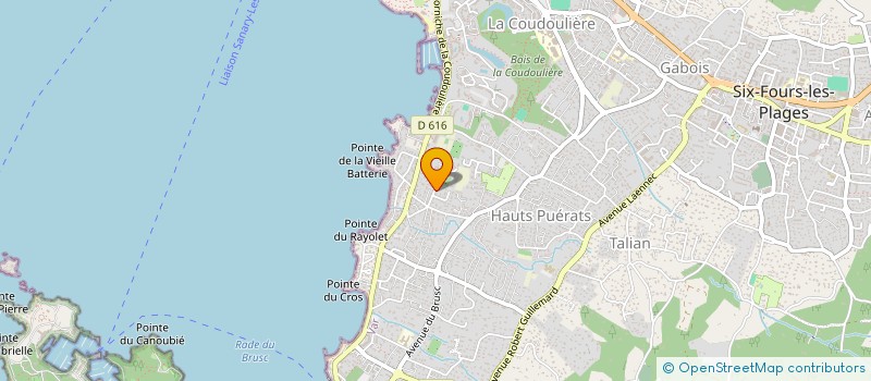 localisation de l'entreprise DEFACT'EAU à SIX-FOURS-LES-PLAGES