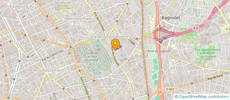 localisation de l'entreprise DEFACTO  PARIS