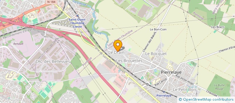 localisation de l'entreprise DEFAMO-SCI  PIERRELAYE