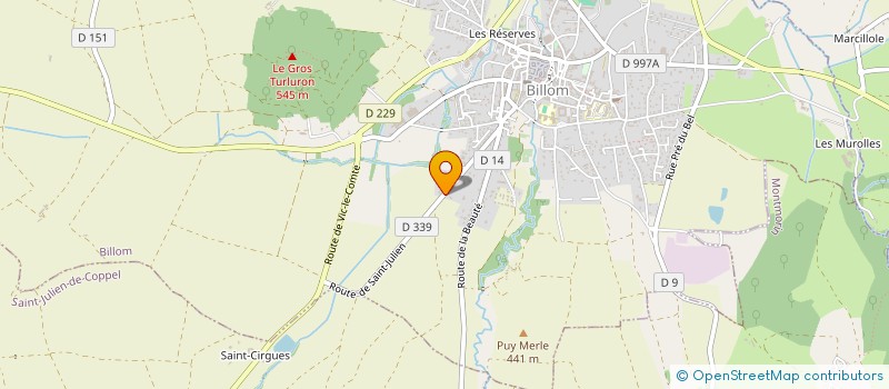 localisation de l'entreprise DEFAR  BILLOM