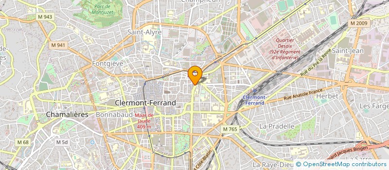 localisation de l'entreprise DEFAYE SPORTS SARL  CLERMONT-FERRAND