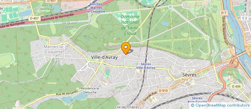localisation de l'entreprise DEFEN ENVIR VILLE AVRAY MARNE COQUETTE à VILLE-D'AVRAY