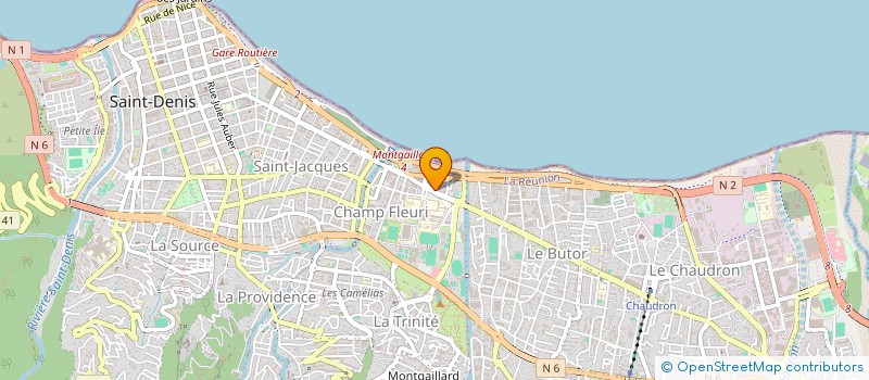 localisation de l'entreprise DEFEND LA REUNION à SAINT-DENIS
