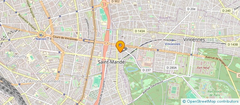 localisation de l'entreprise DEFENG à SAINT-MANDE