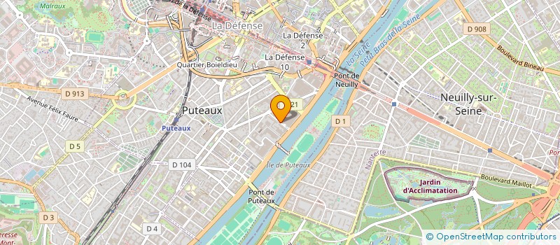 localisation de l'entreprise DEFENSE 2000 COURSES à PUTEAUX