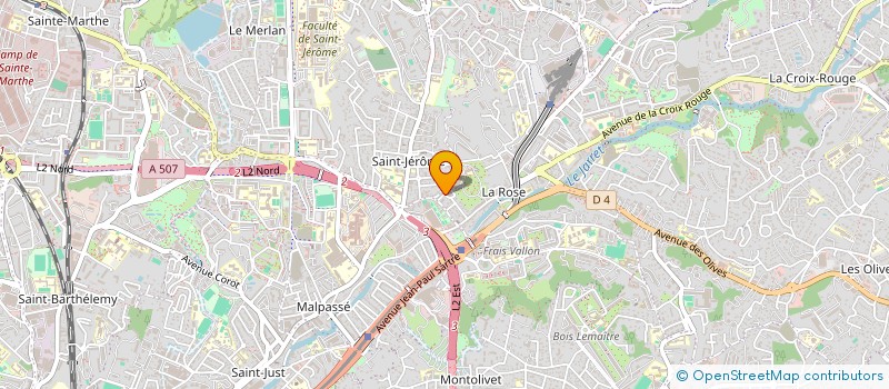 localisation de l'entreprise DEFENSE COLLECTIVE DU BATIMENT F  MARSEILLE 13EME