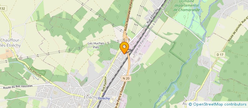localisation de l'entreprise DEFENSE COMBAT à ETRECHY