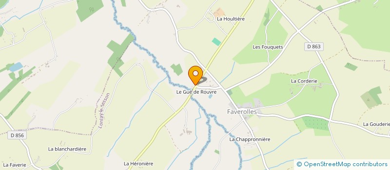 localisation de l'entreprise DEFENSE DE L'ENVIRONNEMENT DE LA REGION DE BRIOUZE ET RANES à FAVEROLLES