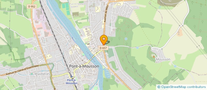 localisation de l'entreprise DEFENSE DE LA LANGUE FRANCAISE  PONT-A-MOUSSON