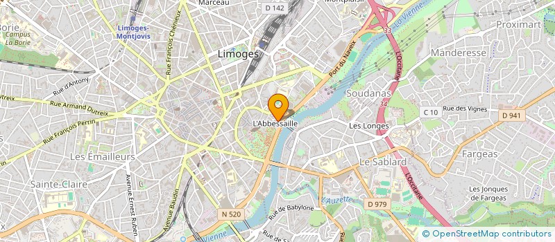 localisation de l'entreprise DEFENSE DE MON HANDICAP à LIMOGES