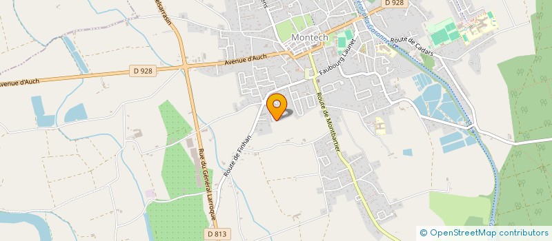 localisation de l'entreprise DEFENSE DES ANIMAUX DE MONTECH ET SES ENVIRONS  MONTECH