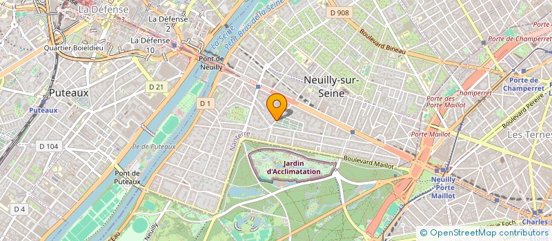 localisation de l'entreprise DEFENSE DES DROITS DES LOCATAIRE DU 18 RUE DES GRAVIERS à NEUILLY-SUR-SEINE