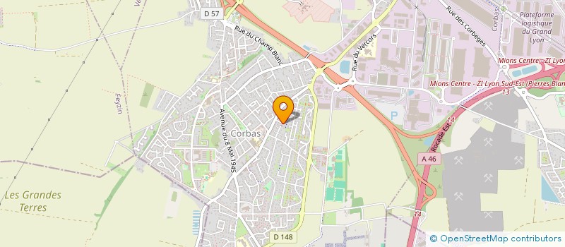 localisation de l'entreprise DEFENSE DES VICTIMES DES PROFESSIONNELS DU DROIT à CORBAS