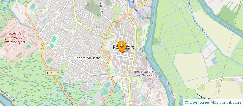 localisation de l'entreprise DEFENSE ET CONSEIL  ROCHEFORT