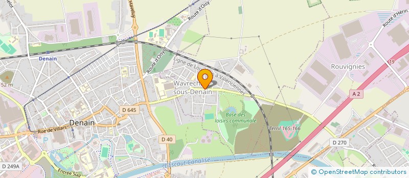 localisation de l'entreprise DEFENSE ET ENVIRONNEMENT ET DU CADRE DE VIE  WAVRECHAIN-SOUS-DENAIN