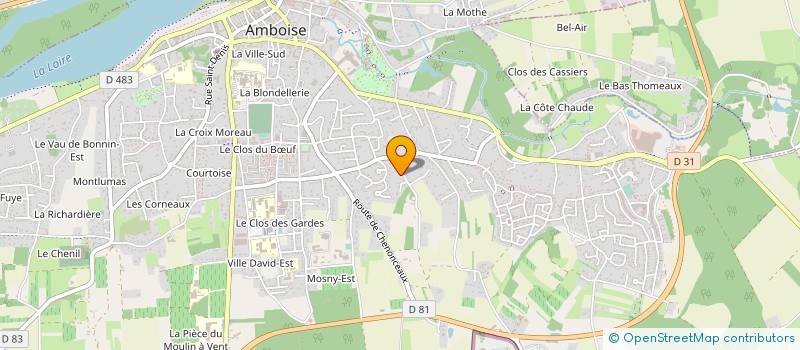 localisation de l'entreprise DEFENSE ET INFORMATION DES CHOMEURS DU CANTON D'AMBOISE  AMBOISE