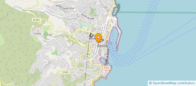 localisation de l'entreprise DEFENSE ET SOLIDARITE à BASTIA