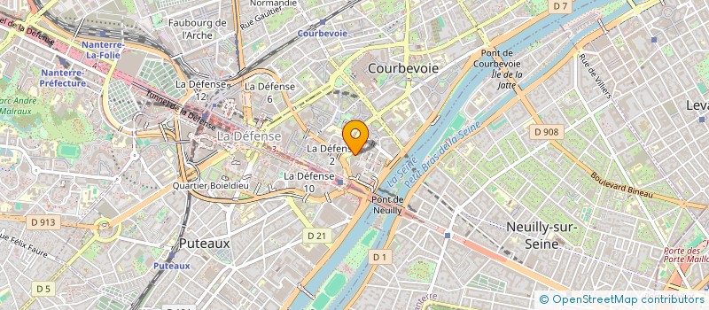 localisation de l'entreprise DEFENSE IMMOBILIER à COURBEVOIE