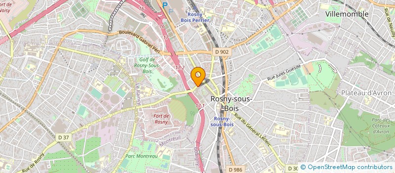 localisation de l'entreprise DEFENSE INCENDIE à ROSNY SOUS BOIS
