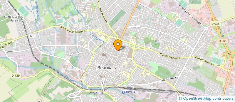 localisation de l'entreprise DEFENSE INTER COMMUNES TRAVER PAR A16  BEAUVAIS