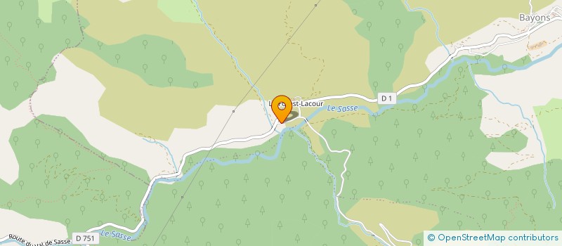 localisation de l'entreprise DEFENSE PROTECTION ESSOR DE LA HAUTE VALLEE DU REYNIER  BAYONS