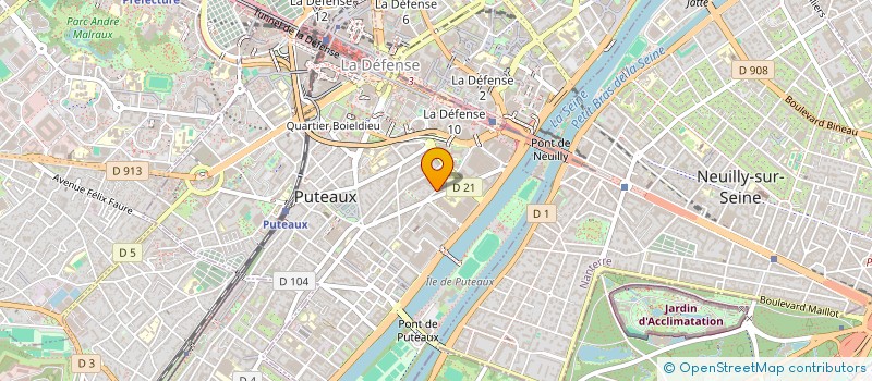 localisation de l'entreprise DEFENSE PROTECTION S'G' à PUTEAUX