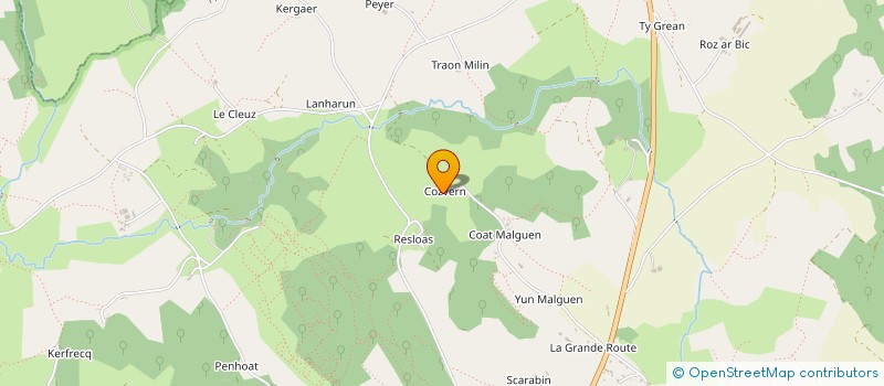 localisation de l'entreprise DEFENSE SAUVEGARDE EBENISTERIE  PLOUNEOUR-MENEZ