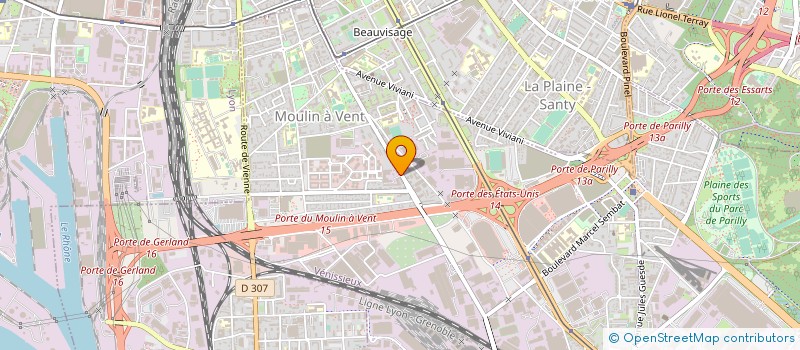 localisation de l'entreprise DEFENSE SECURITE PROTECTION INCENDIE  VENISSIEUX