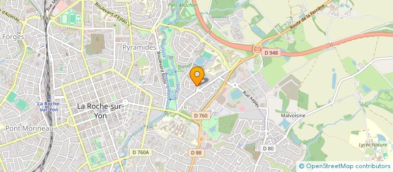 localisation de l'entreprise DEFENSE URBAINE 85 à LA ROCHE-SUR-YON