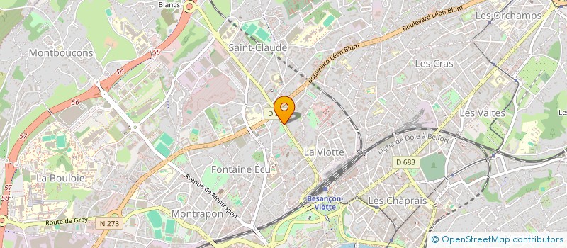 localisation de l'entreprise DEFER à BESANCON