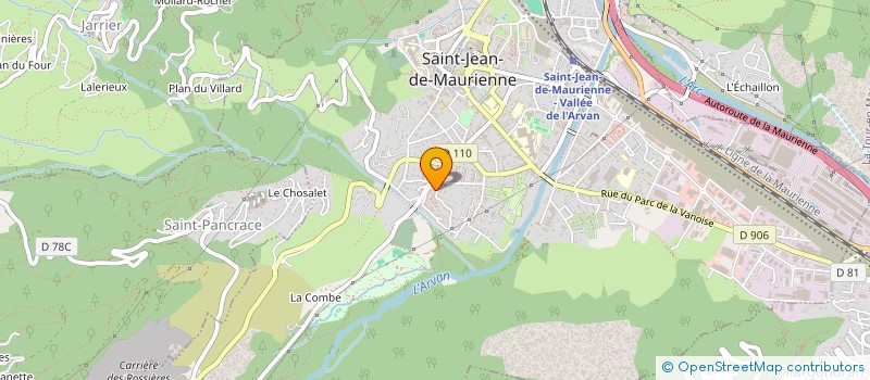 localisation de l'entreprise DEFFAF MACONNERIE à SAINT-JEAN-DE-MAURIENNE