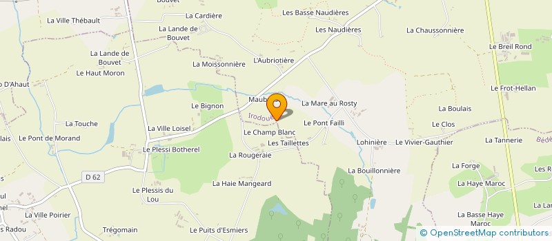 localisation de l'entreprise DEFFAINS TP  IRODOUER