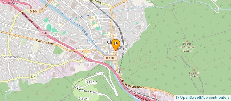 localisation de l'entreprise DEFFAUGT DESCOMBAZ  CLUSES