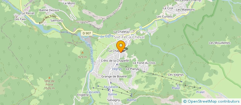 localisation de l'entreprise DEFFAYET TERRASSEMENT à SIXT-FER-A-CHEVAL