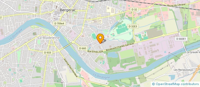 localisation de l'entreprise DEFFIEUX BULYCZ à BERGERAC