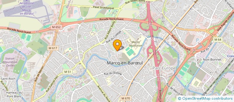 localisation de l'entreprise DEFFONTAINES CHARLET à MARCQ-EN-BARŒUL