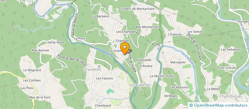 localisation de l'entreprise DEFFREIX GUY ET THOMAS JEAN  LES SALELLES