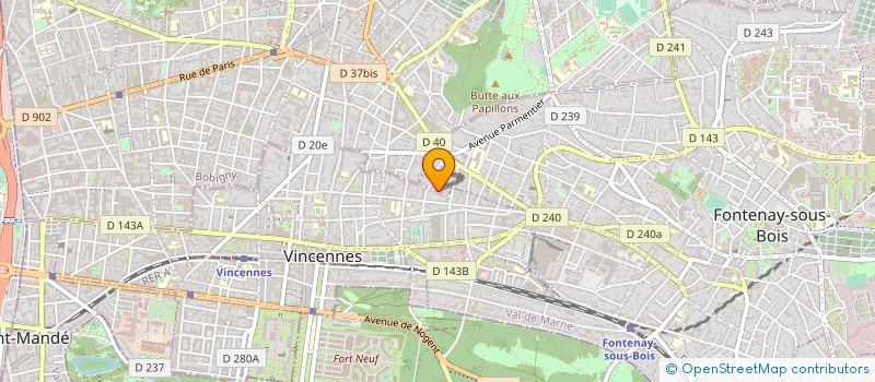 localisation de l'entreprise DEFI à FONTENAY-SOUS-BOIS