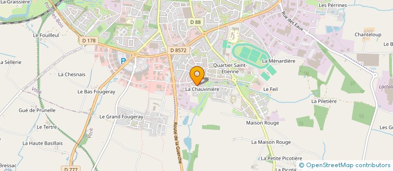 localisation de l'entreprise DEFI  VITRE