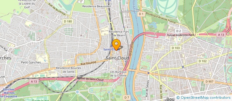 localisation de l'entreprise DEFI à SAINT-CLOUD