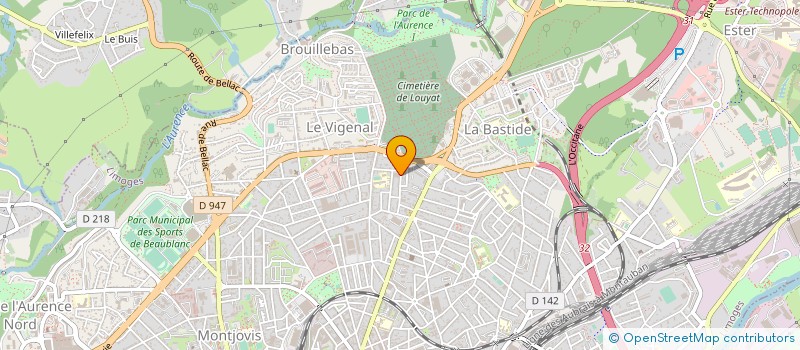 localisation de l'entreprise DEFI à LIMOGES